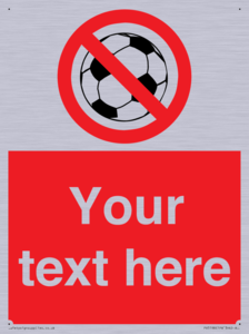 Custom No Ball Games Sign